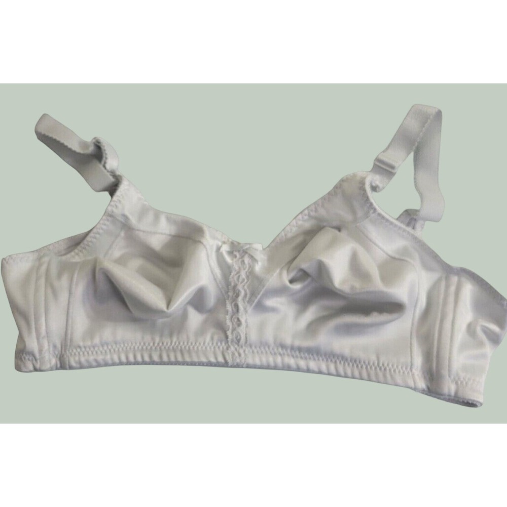 Bali Wireless Bra 3820 Comfort Classic Lace Trim Everyday Lingerie White 38B
